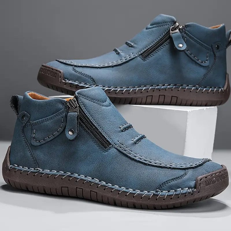 Marlen Ribbed Leather Boots
