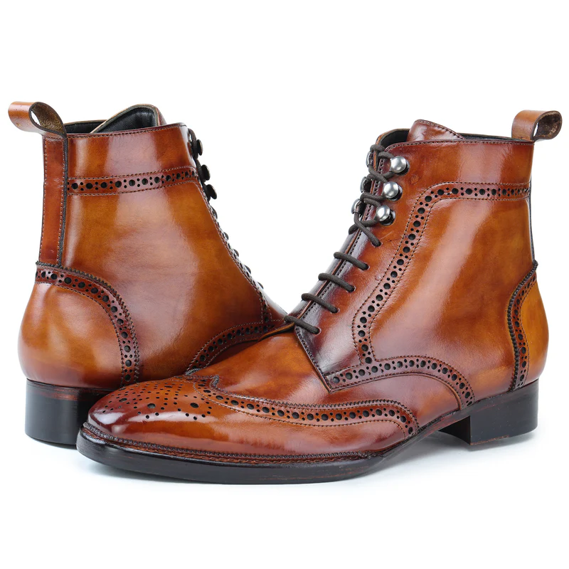 Wingtip Lace Up Boots