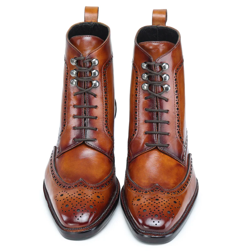 Wingtip Lace Up Boots